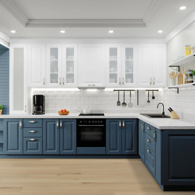 Lasting Luxury -SPC Lombard Oak LVP floors in modern kitchen