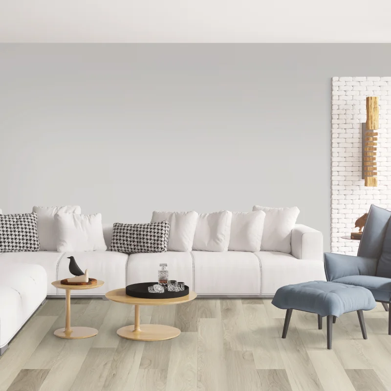Lasting Luxury -SPC Grand Hickory LVP floors in modern living room
